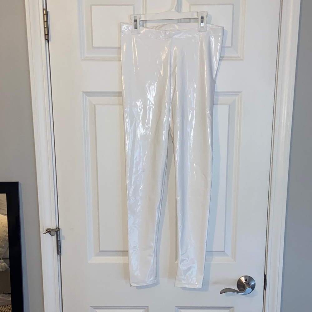 Glossy White Women's Leggings